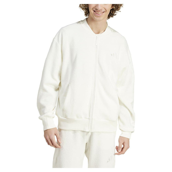 Adidas Elevated All Szn Terry Loop Bomberjacka Vit L / Regular Man