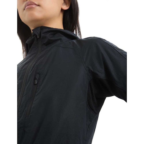 Icebreaker Jakke Shell+™ Cotton Windbreaker Sort S Kvinde
