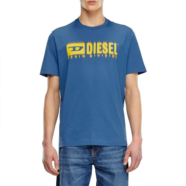 Diesel T Adjust Q7 T-shirt Med Korta ärmar Blå S Man