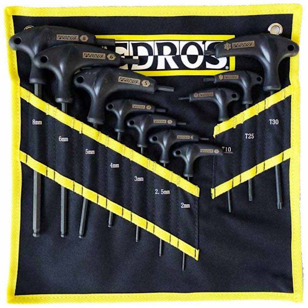 Pedro´s Pro Torx&hex 10 Pieces Set Musta