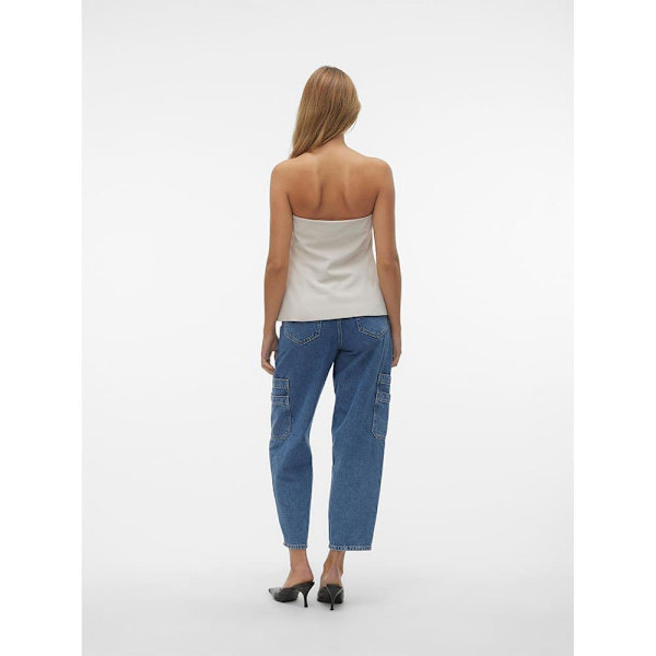 Vero Moda Charity ärmlös T-shirt Beige 40 Kvinna