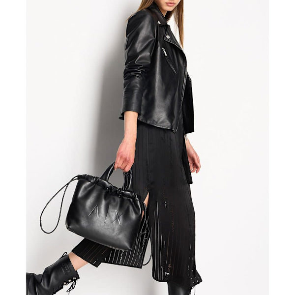 Armani Exchange Langærmet Lang Kjole 6rya11_yn2kz Sort XL Kvinde