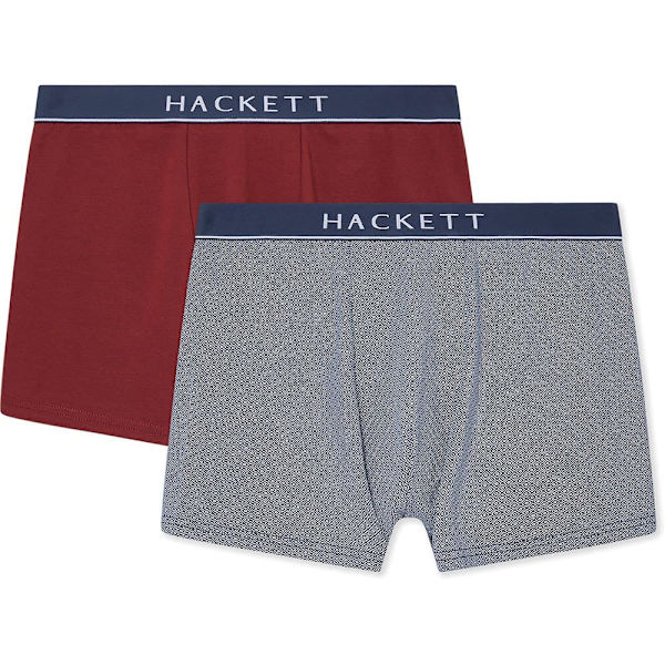 Hackett Diamond Boxerit 2 Yksiköt Punainen,Harmaa M Mies