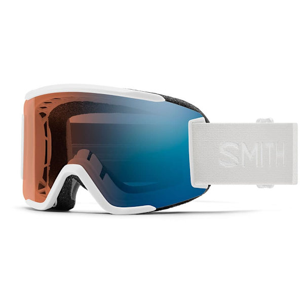 Smith Squad S Skidglasögon Vit ChromaPop Pro Photochromic Blue Mirror/CAT2-3