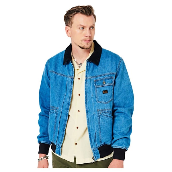 Superdry Jacka Vintage Worker Bomber Blå M Man