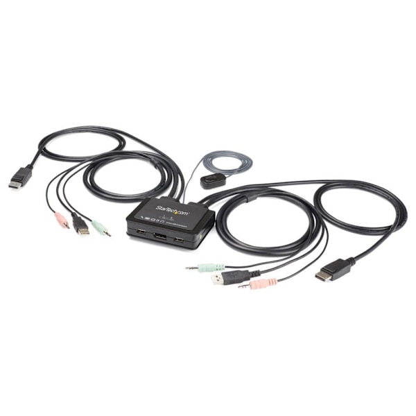 Startech Kvm Switch Displayport 4k 60hz Svart