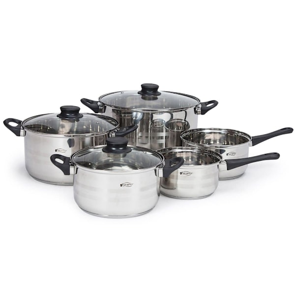 San Ignacio Köksredskap Set 18/20/24 Cm Pk3151 8 Bitar Med UppsÄttning Pannor Silver
