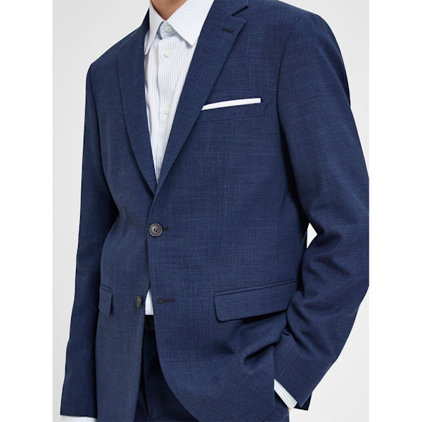 Selected Oasis Slim Fit Bleiseri Sininen 50 Mies