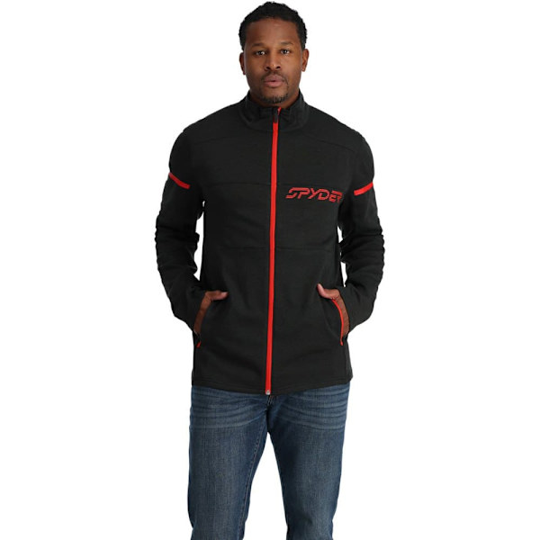 Spyder Fleece Med Fuld Lynlås Speed Sort L Mand