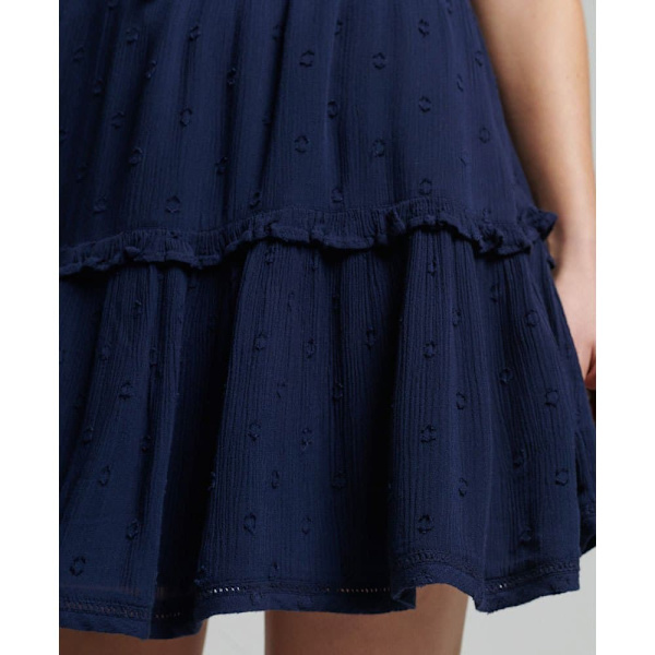 Superdry Kjole Vintage Broderie Cami Blå M Kvinde