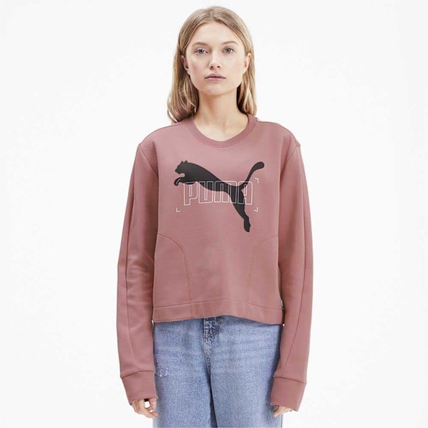Puma Sweatshirt Nu-tility Crew Rosa S Kvinde