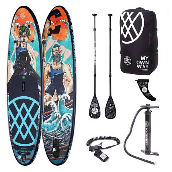 Anomy Uppblåsbart Paddelsurfset Design 10´6´´ Flerfärgad 320 cm / 81.2 cm