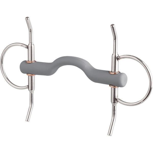 Beris Blødt Bit Full Cheek Tongue Port Snaffle Søvfarvet 130 mm