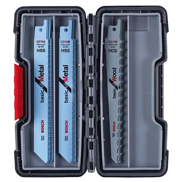 Bosch Professional Sabel Savklinge Sæt Træ/metal Basic Toughbox Søvfarvet
