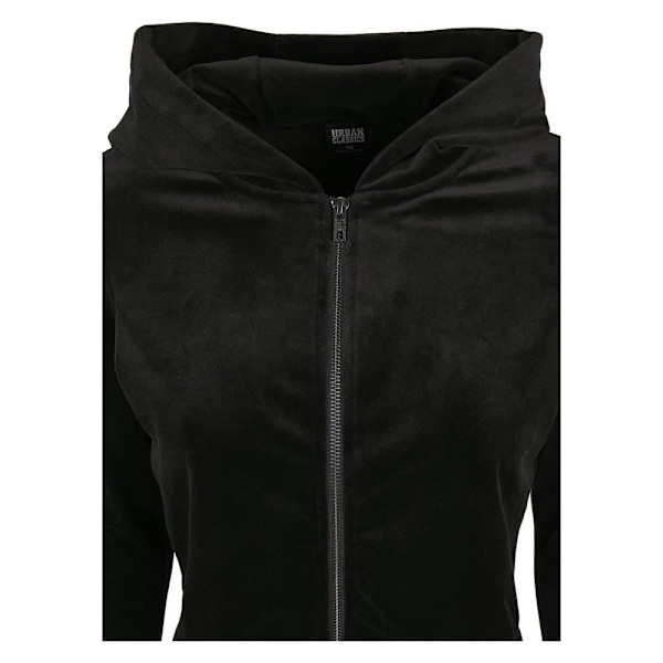 Urban Classics Sweatshirt Velvet Zip Sort S Kvinde