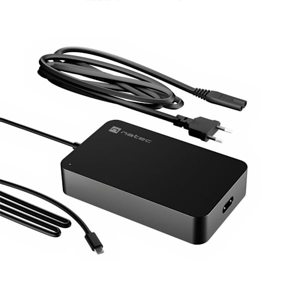 Natec Laddare För Bärbar Dator Usb C 90w Silver