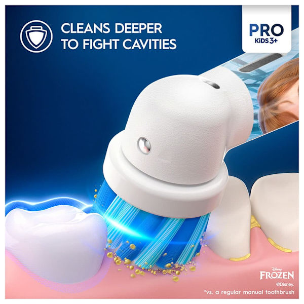 Oral B Vitality Pro Kids Frozen 1237105 Eltandborste Durchsichtig