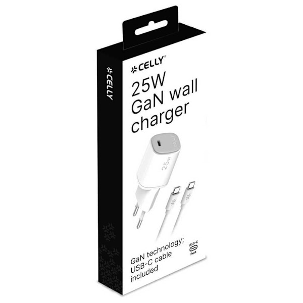 Celly 1c 25w Usb-c Vægoplader