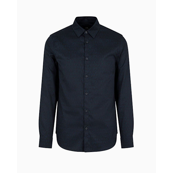 Armani Exchange 6dzc45-znzrz Skjorte Med Lange ærmer Sort S Mand