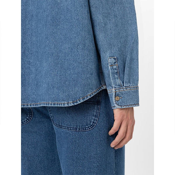 Dickies Skjorte Houston Blå M Mand