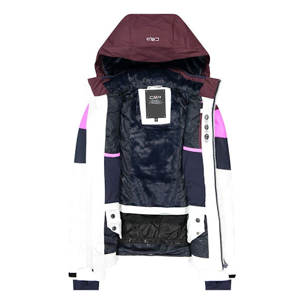 Cmp Jacka Zip Hood 32w0586 Vit,Rosa L Kvinna