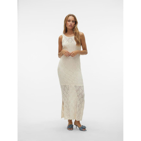 Vero Moda Riviera ärmlös Långklänning Beige L Kvinna