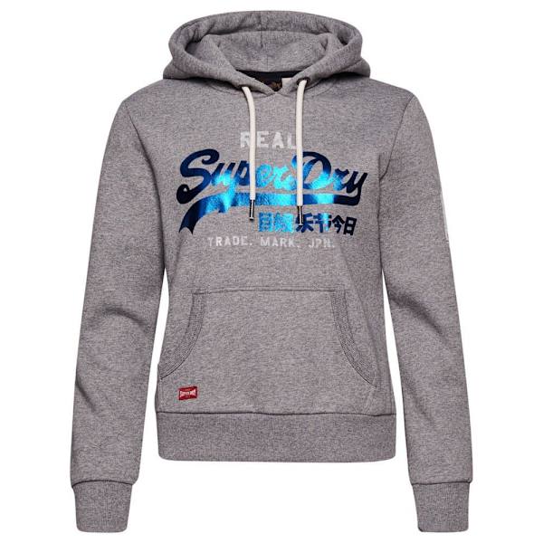 Superdry Luvtröja Vintage Logo Athletic Grå L Kvinna