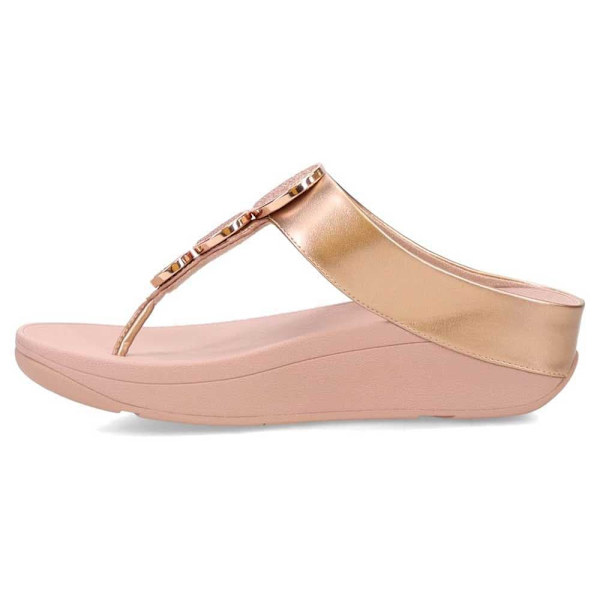 Fitflop Klipklapper Halo Bead-circle Metallic Toe-post Rosa EU 40 Kvinde