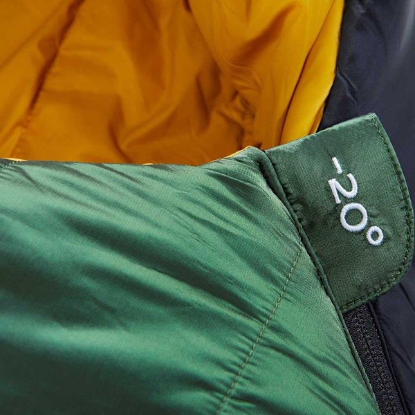 Nordisk Makuupussi Gormsson -20ºc Vihreä Extra Long / Left Zipper