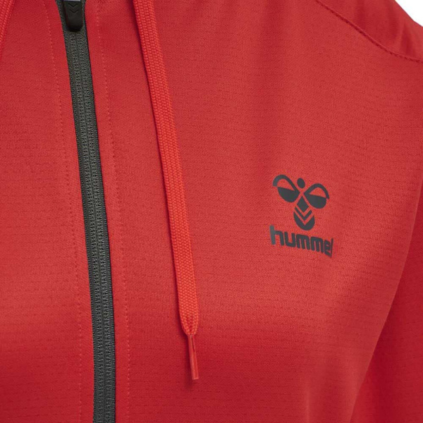 Hummel Action Poly Tröja Med Huva Röd XS Kvinna