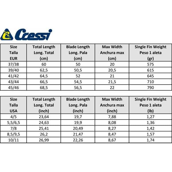 Cressi Finner Pro Star Sort EU 37-38