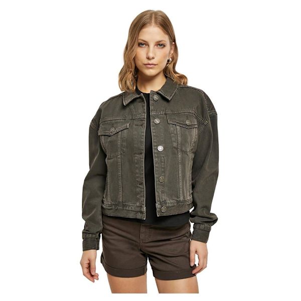Urban Classics Oversized Colored Denim Jakke Brun 3XL Kvinde