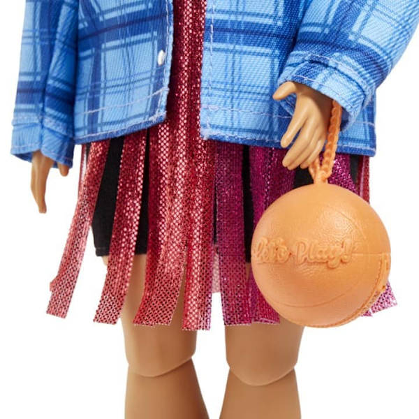 Barbie Med Basketballtrøje Og Hundelegetøjsdukke Extra Flerfarvet 3 Years