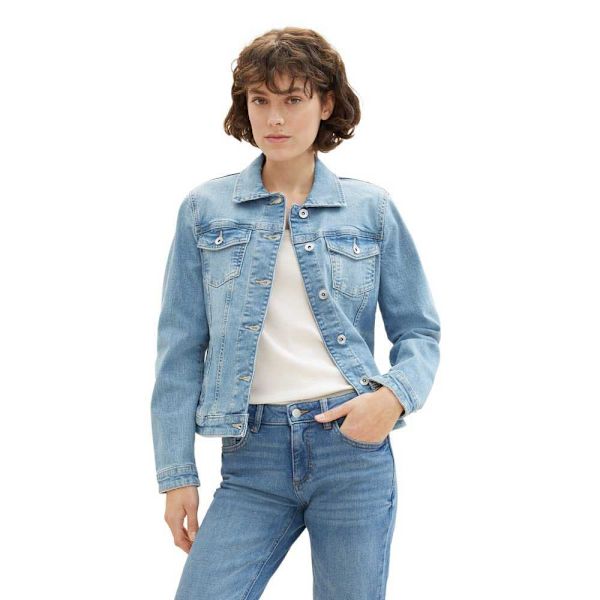 Tom Tailor Authentic Jeansjacka Blå L Kvinna