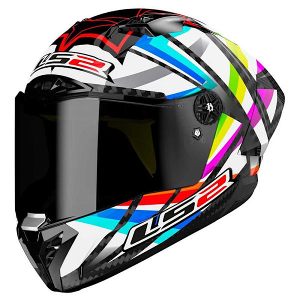 Ls2 Ff805 Thunder Carbon Gp Aero Flash Fullface-hjelm Flerfarvet S
