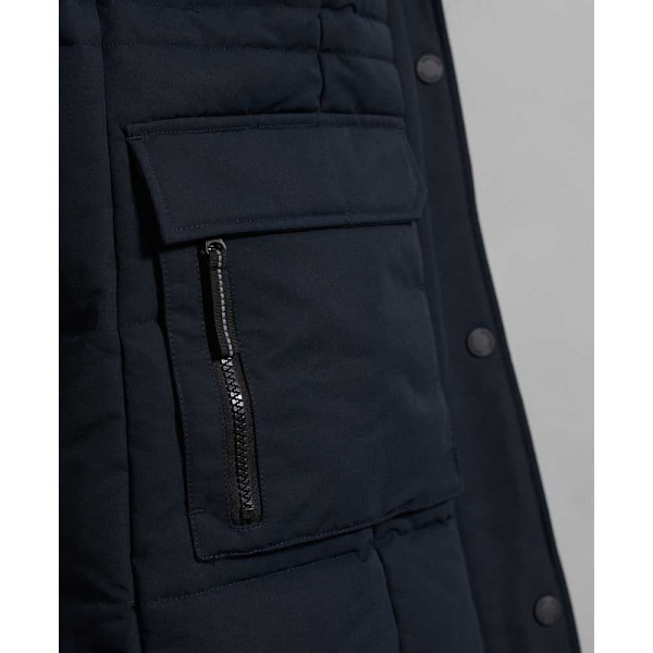 Superdry Faux Fur Everest Jacka Longline Svart XS Kvinna