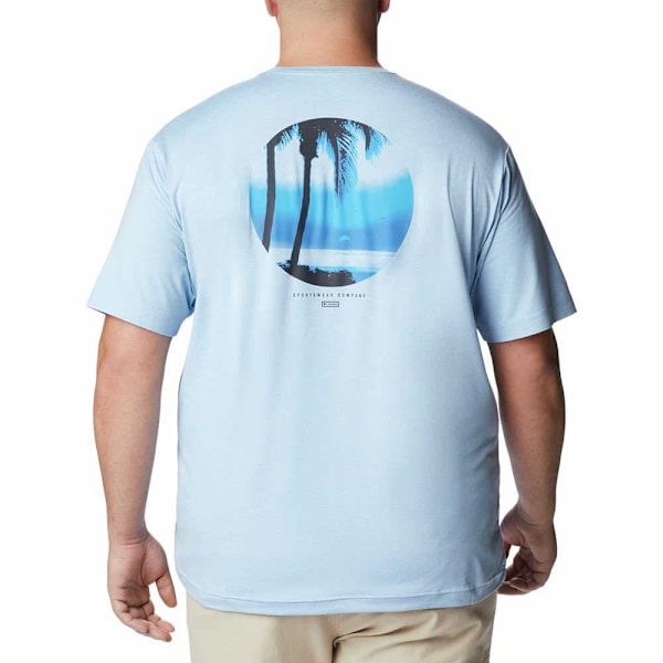 Columbia Kortärmad T-shirt Tech Trail Graphic Blå M Man