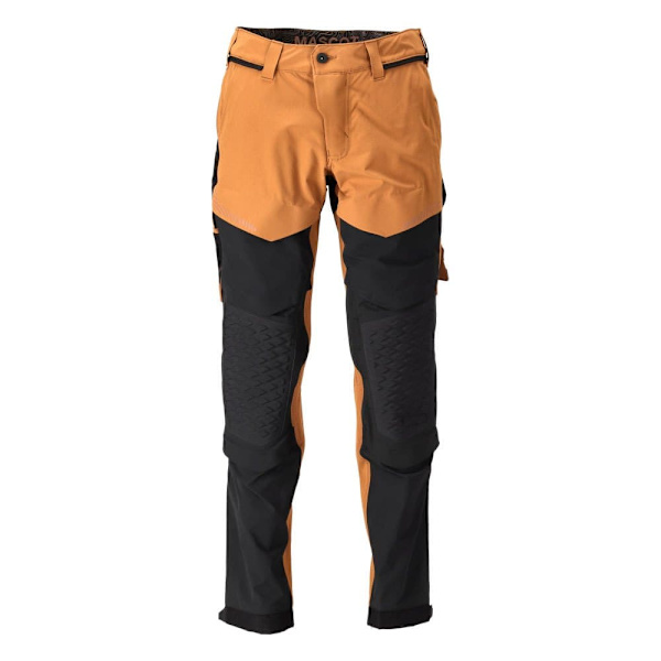 Mascot Stora Byxor Med Knäskyddsfickor Customized 22279 Brun 46 / 32