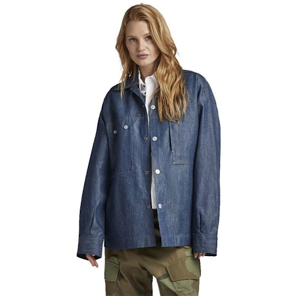 G-star Oversized Workwear Päällyspaita Sininen L Nainen