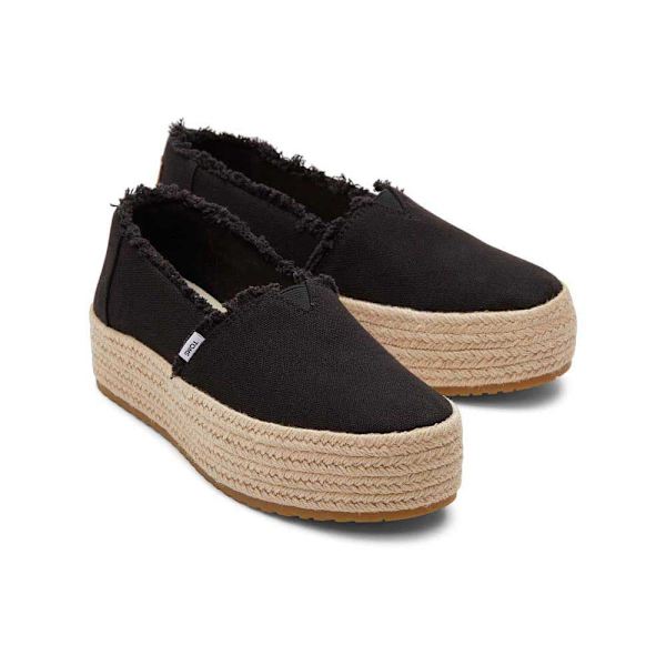 Toms Espadrillit Valencia Platform Musta EU 39 Nainen