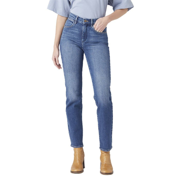 Wrangler Jeans Straight Blå 36 / 32 Kvinde