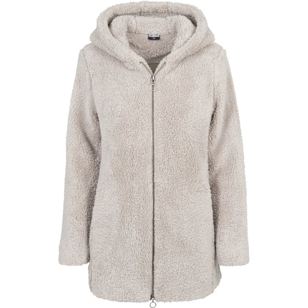 Urban Classics Parka Sherpa Hvid XS Kvinde