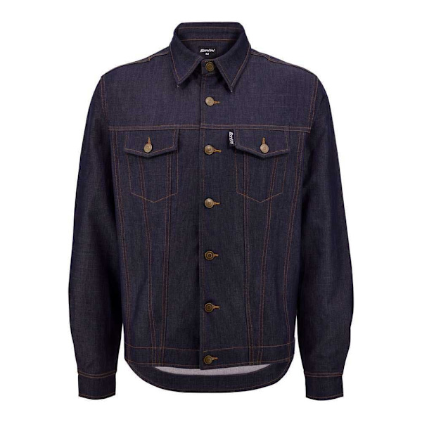 Santini Jakke Denim Blå L Mand