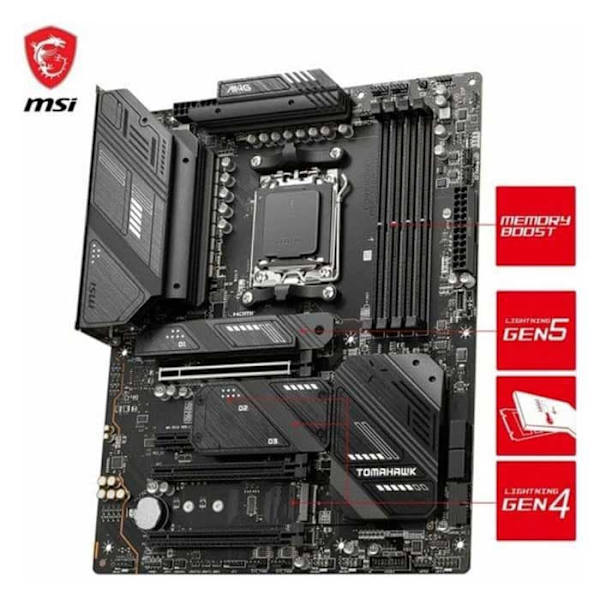Msi Bundkort Mpg X670e Tomahawk Wifi Sort