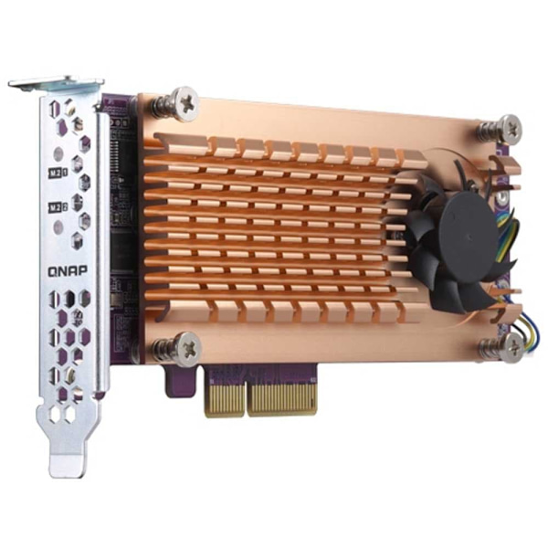 Qnap Qm2-2s-220a Sata Ssd Expansion Card Orange