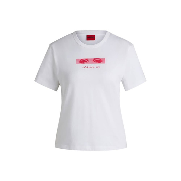Hugo Destrel 1 T-shirt Med Korte ærmer Hvid L Kvinde