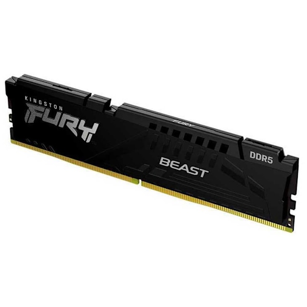 Kingston Hukommelse Ram Fury Beast 1x16gb Ddr5 5600mhz Sort
