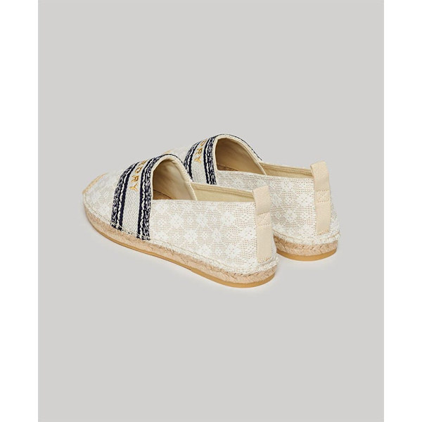 Superdry Canvas Overlay Espadriller Gylden EU 37 Kvinde