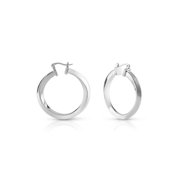 Guess Örhängen Hoops Don´t Lie Jube01484jwrht Silver  Man