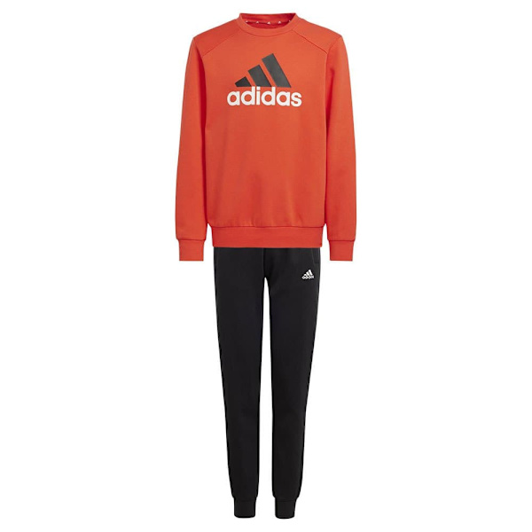 Adidas Essentials Big Logo Fleece Jogger Set Orange 7-8 Years Pojke